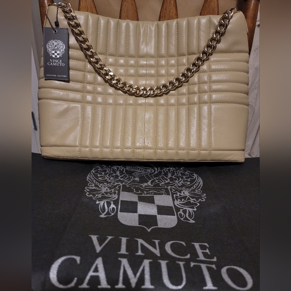 Authentic Vince Camuto Barb Tote (Biscotti) - Picture 6 of 13